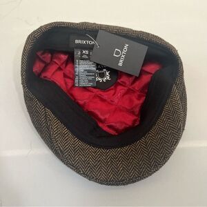 Brixton Herringbone Cap with Red Lining NWT!